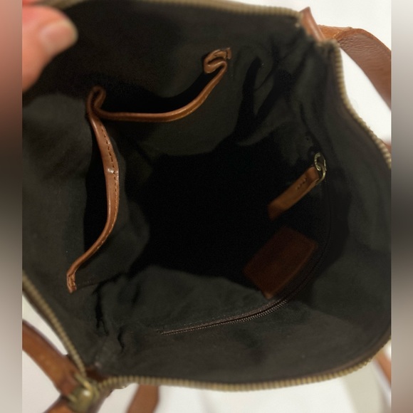 Harbour 2nd Crossbody Purse Brown Woven Leather - Picture 4 of 7